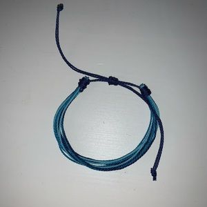 Adjustable blue bracelet